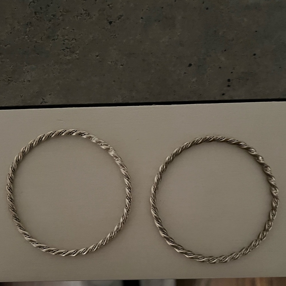 Silver Bangle Bracelets - image 3